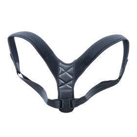 Medical Clavicle Posture Corrector Lower Back Correction Strap (Option: Black-S)