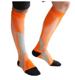 Compression Socks For Men&Women Best Graduated Athletic Fit For Running Flight Travel Boost Stamina Circulation&Recovery Socks (Option: Orange 6PC-XXL)