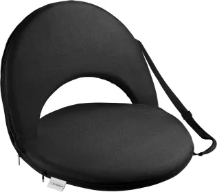 Alpcour Reclining Stadium Seat - Waterproof, 6-Position Comfort For Outdoor Use (Option: Black-21Wide)