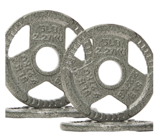 Only Supports Self Pickup  2 Inch Olympic Cast Iron Weight Plates For Strength Training And Weightlifting, Multiple Weights (Option: 5LB Set of4)