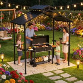 Grill Gazebo , Wooden BBQ Grill Gazebo (Option: Default Title)