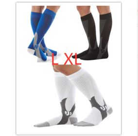Compression Socks For Men&Women Best Graduated Athletic Fit For Running Flight Travel Boost Stamina Circulation&Recovery Socks (Option: Mixcolor 2set-L XL)