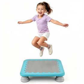 25.5 Inch Kids Mini Trampoline with Non-Slip EVA Jumping Surface, Rounded Edge PU Foam Foot Pads Compact Indoor Outdoor Balance Bounce Toy for To (Option: Default Title)