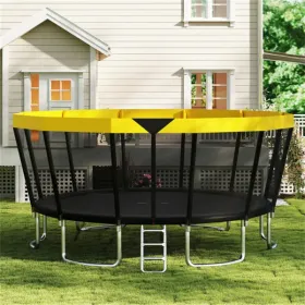 16FT Outdoor Trampoline With 360° Safety Enclosure Net, Family Recreational Trampoline For Backyard (Option: defaulttitle)
