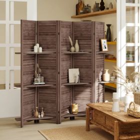 Tall Wood Privacy Screen Room Divider (No shipments on weekends) (Option: Default Title)